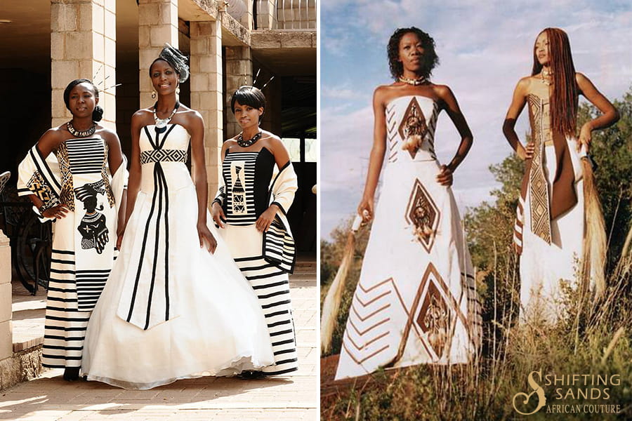 African wedding dress